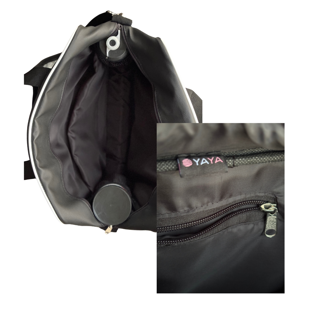 Luxe Racquet Bag 2.0 - Black & White
