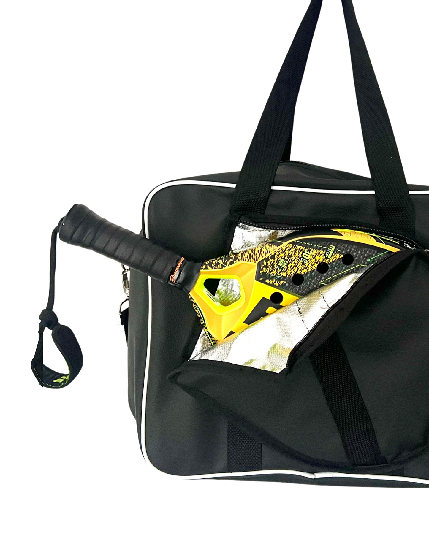 Luxe Racquet Bag 2.0 - Black & White